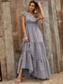printed-v-neck-ruffled-cap-sleeve-maxi-dress OhSoStyled - Sophia's Style in Green-11
